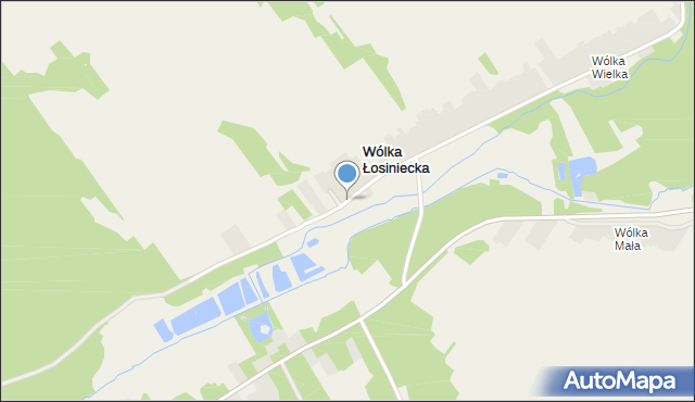 Wólka Łosiniecka, Wólka Łosiniecka, mapa Wólka Łosiniecka