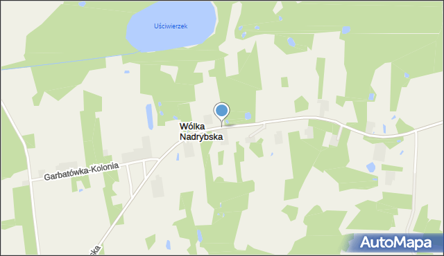 Wólka Nadrybska, Wólka Nadrybska, mapa Wólka Nadrybska