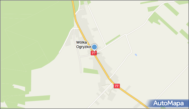 Wólka Ogryzkowa, Wólka Ogryzkowa, mapa Wólka Ogryzkowa