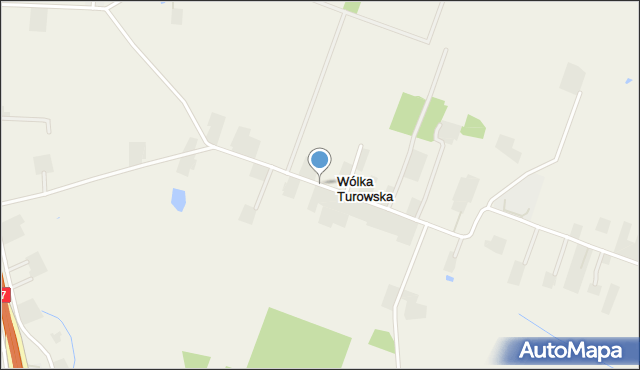 Wólka Turowska, Wólka Turowska, mapa Wólka Turowska