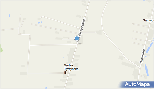 Wólka Tyrzyńska, Wólka Tyrzyńska, mapa Wólka Tyrzyńska