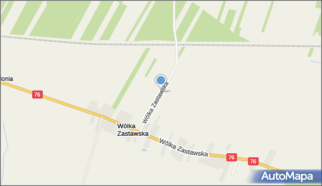 Wólka Zastawska, Wólka Zastawska, mapa Wólka Zastawska