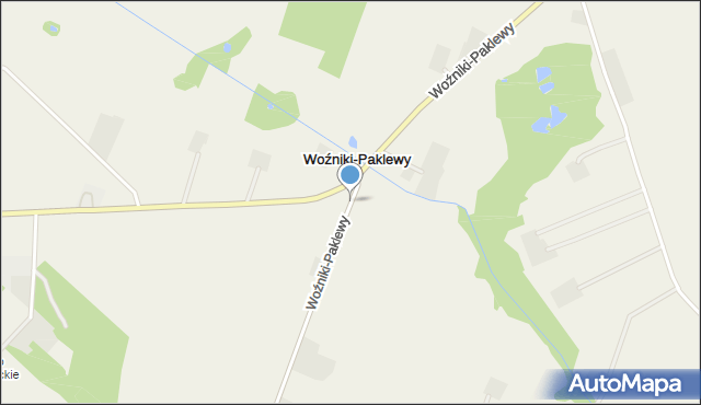 Woźniki-Paklewy, Woźniki-Paklewy, mapa Woźniki-Paklewy