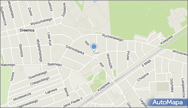 Ząbki powiat wołomiński, Wojska Polskiego, mapa Ząbki powiat wołomiński