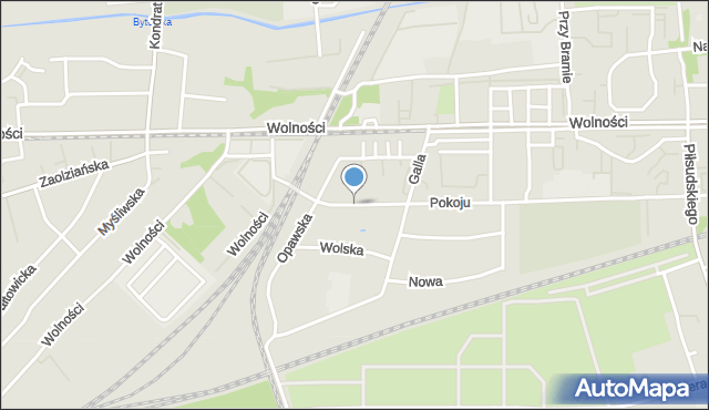 Zabrze, Wołodyjowskiego Michała, mapa Zabrza