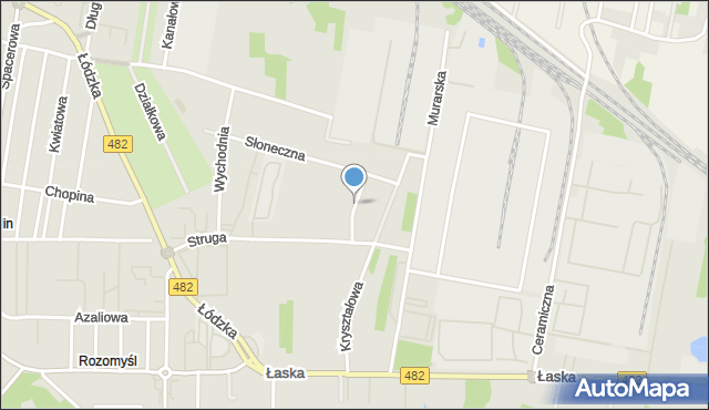 Zduńska Wola, Wolna, mapa Zduńska Wola