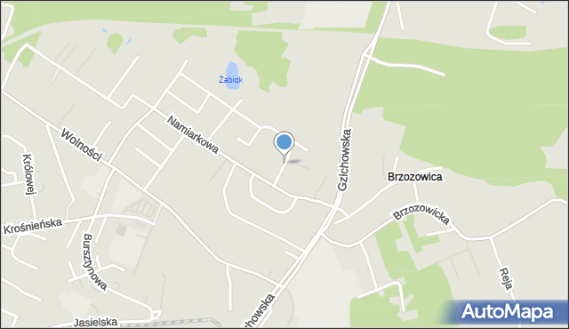 Będzin, Wrzosowa, mapa Będzin