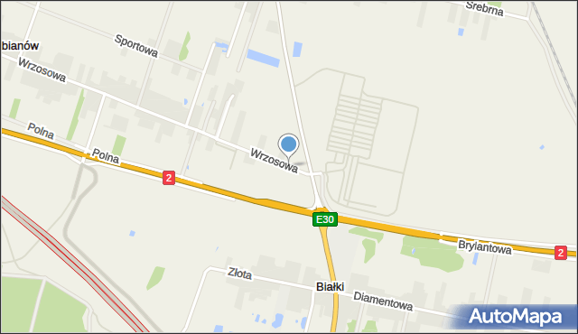 Białki gmina Siedlce, Wrzosowa, mapa Białki gmina Siedlce