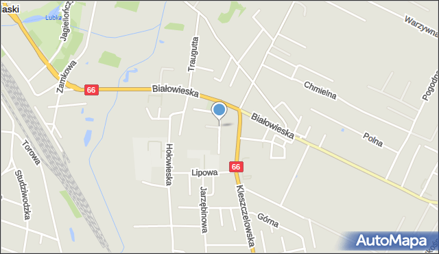Bielsk Podlaski, Wrzosowa, mapa Bielsk Podlaski