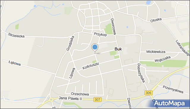 Buk powiat poznański, Wróblewskiego Kazimierza, dr., mapa Buk powiat poznański