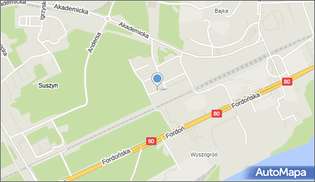 Bydgoszcz, Wróblewskiego Waleriana, mapa Bydgoszczy