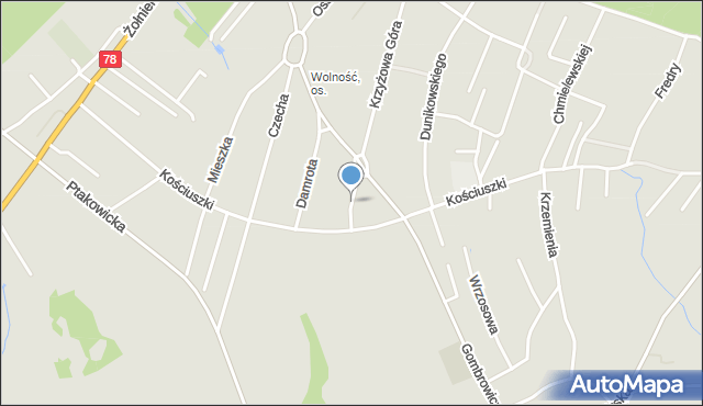 Bytom, Wróbla Jana, mapa Bytomia