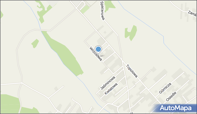 Chudów, Wrzosowa, mapa Chudów