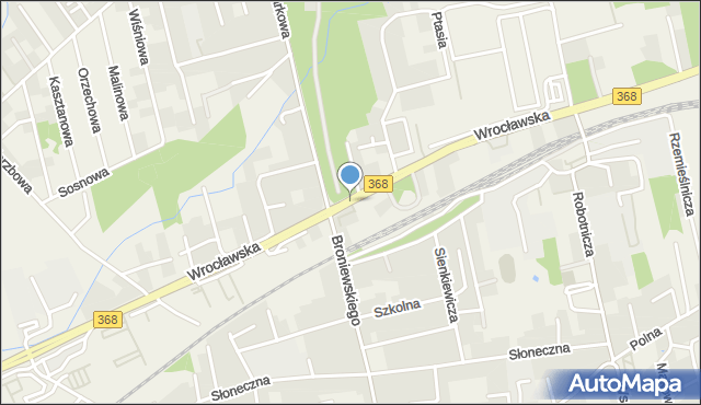 Długołęka powiat wrocławski, Wrocławska, mapa Długołęka powiat wrocławski