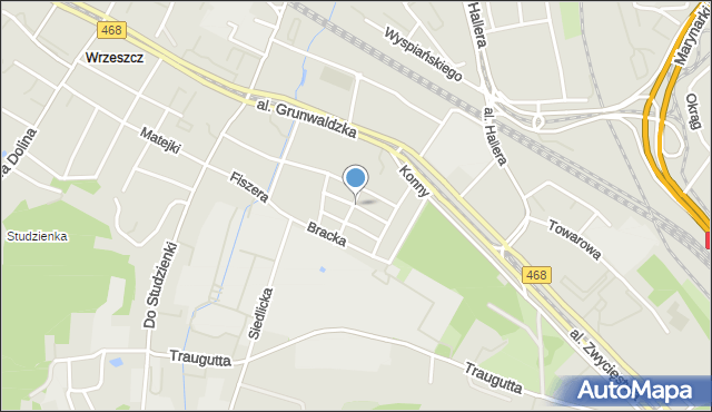 Gdańsk, Wróblewskiego Zygmunta, gen., mapa Gdańska