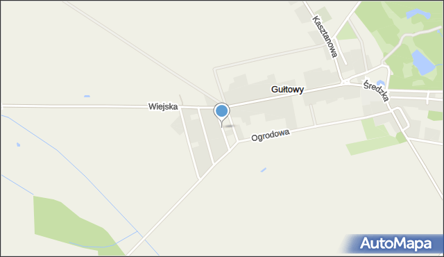 Gułtowy, Wrzosowa, mapa Gułtowy