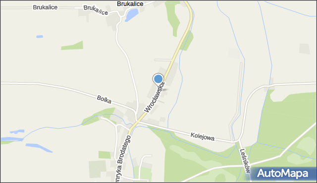 Henryków gmina Ziębice, Wrocławska, mapa Henryków gmina Ziębice