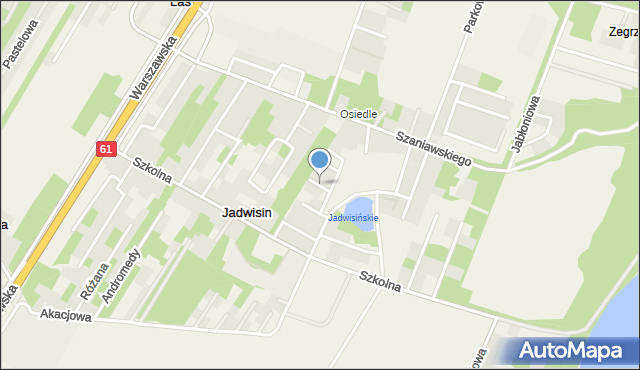 Jadwisin gmina Serock, Wrzosowa, mapa Jadwisin gmina Serock