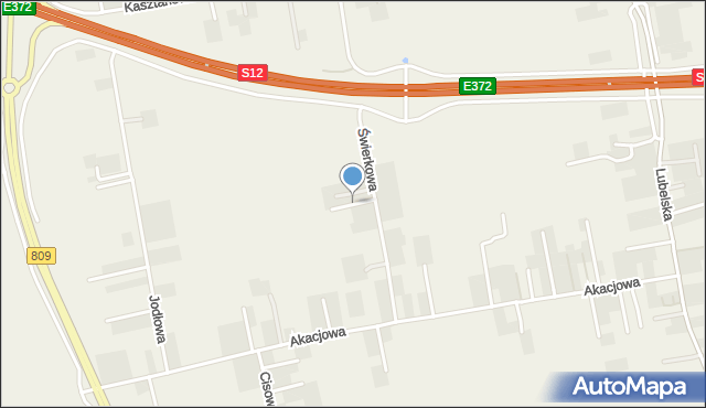 Jakubowice Konińskie, Wrzosowa, mapa Jakubowice Konińskie
