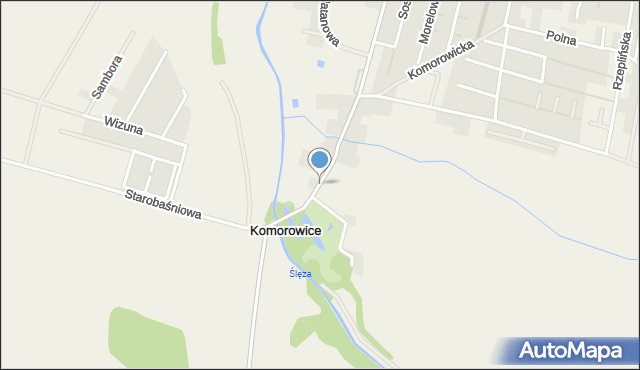 Komorowice gmina Żórawina, Wrocławska, mapa Komorowice gmina Żórawina