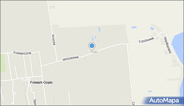 Kruszwica, Wrzosowa, mapa Kruszwica