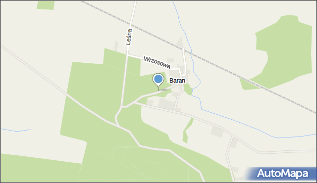 Lutogniew, Wrzosowa, mapa Lutogniew