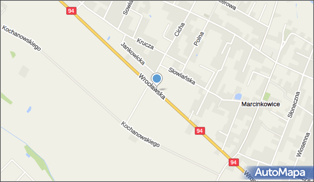 Marcinkowice gmina Oława, Wrocławska, mapa Marcinkowice gmina Oława