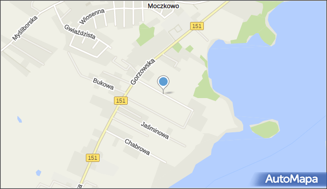 Moczkowo, Wrzosowa, mapa Moczkowo