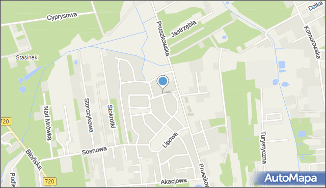 Nadarzyn powiat pruszkowski, Wrzosowa, mapa Nadarzyn powiat pruszkowski