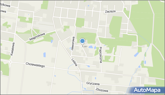 Osielsko, Wrzosowa, mapa Osielsko