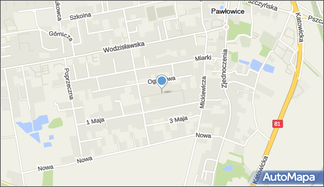 Pawłowice powiat pszczyński, Wrzosowa, mapa Pawłowice powiat pszczyński