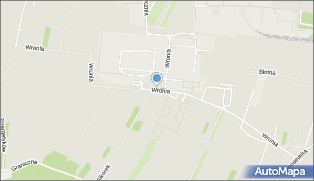 Piotrków Trybunalski, Wronia, mapa Piotrków Trybunalski