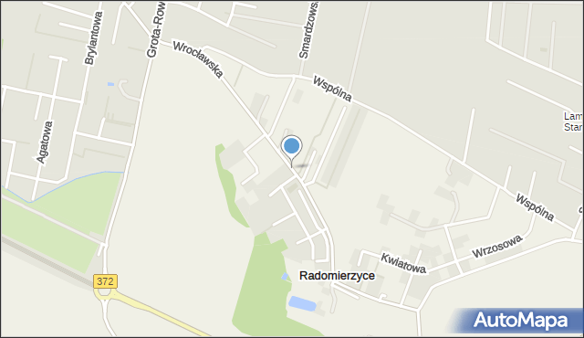 Radomierzyce gmina Siechnice, Wrocławska, mapa Radomierzyce gmina Siechnice