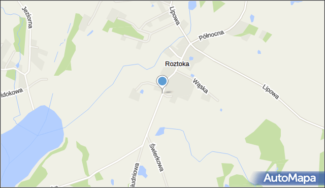 Roztoka gmina Przywidz, Wrzosowa, mapa Roztoka gmina Przywidz