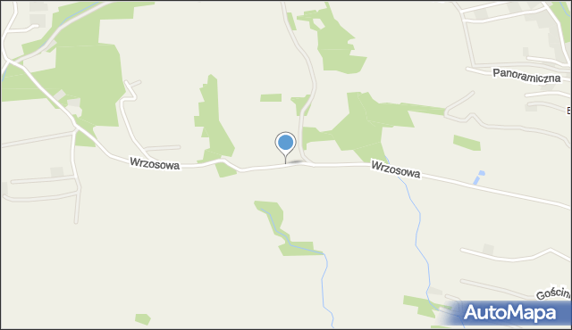 Rybna gmina Czernichów, Wrzosowa, mapa Rybna gmina Czernichów