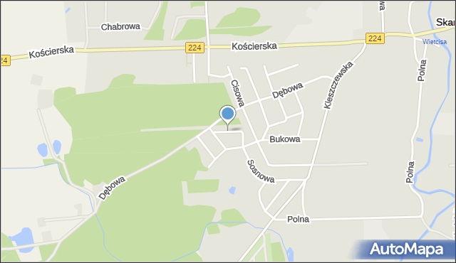 Skarszewy powiat starogardzki, Wrzosowa, mapa Skarszewy powiat starogardzki