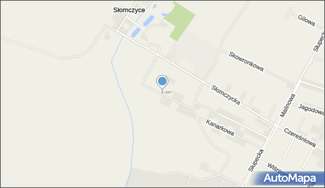 Słomczyce, Wrzosowa, mapa Słomczyce