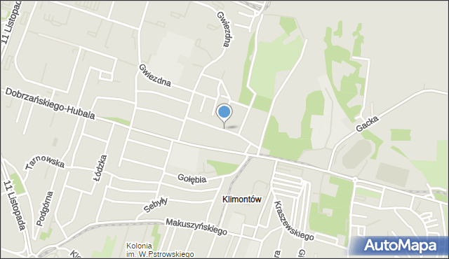 Sosnowiec, Wróblewskiego Walerego, gen., mapa Sosnowca