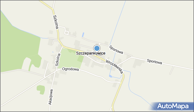Szczepankowice, Wrocławska, mapa Szczepankowice