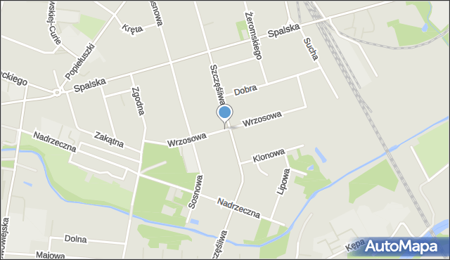 Tomaszów Mazowiecki, Wrzosowa, mapa Tomaszów Mazowiecki