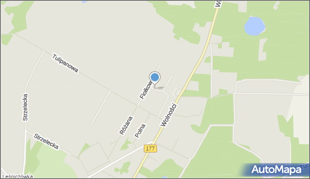 Tuczno powiat wałecki, Wrzosowa, mapa Tuczno powiat wałecki