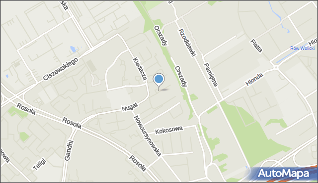 Warszawa, Wrzosowisko, mapa Warszawy