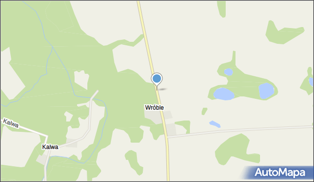 Wróble gmina Grunwald, Wróble, mapa Wróble gmina Grunwald