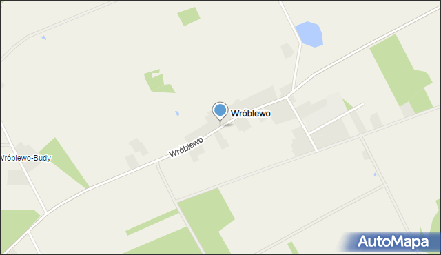 Wróblewo gmina Radzanów, Wróblewo, mapa Wróblewo gmina Radzanów