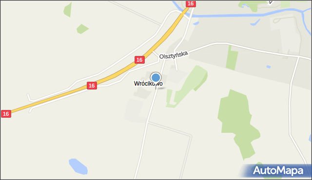 Wrócikowo, Wrócikowo, mapa Wrócikowo