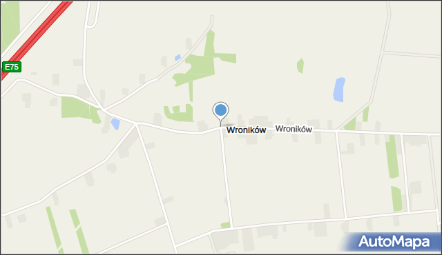 Wroników, Wroników, mapa Wroników