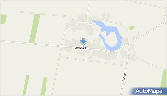 Wronka gmina Lubowidz, Wronka, mapa Wronka gmina Lubowidz