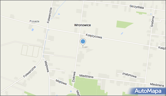 Wronowice gmina Łask, Wronowice, mapa Wronowice gmina Łask