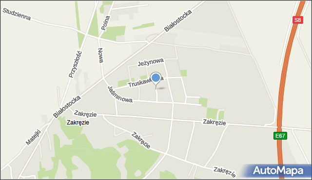 Wyszków, Wrzosowa, mapa Wyszków