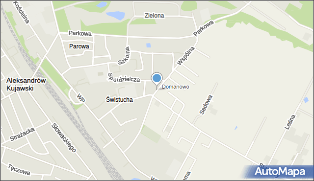 Aleksandrów Kujawski, Wspólna, mapa Aleksandrów Kujawski